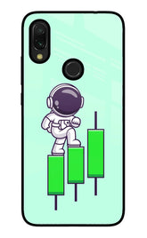Astronaut Trader Redmi Y3 Glass Case